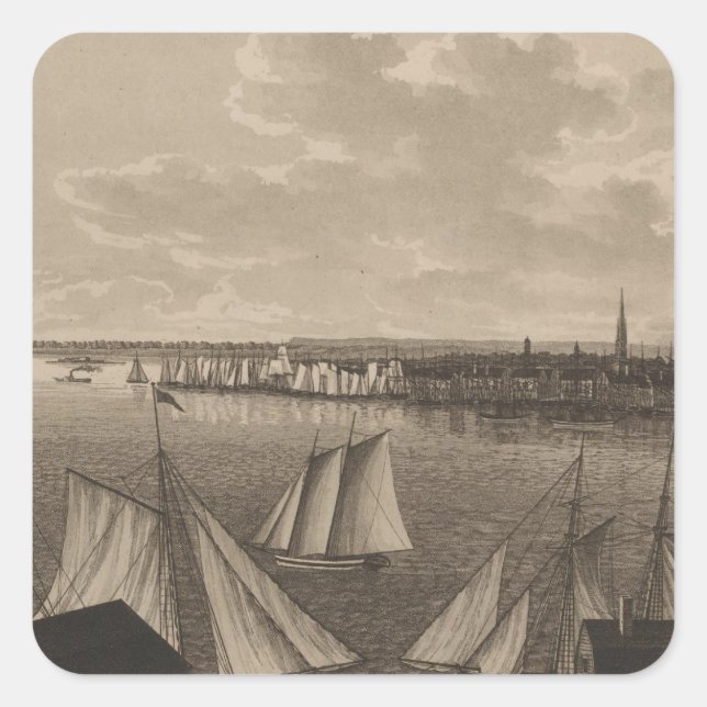 Adesivo Quadrado Nova Iorque, Nova Iorque (Frente)