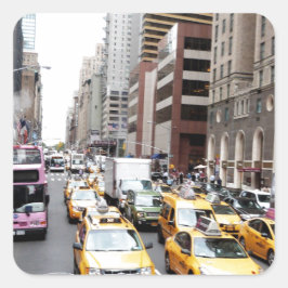 Adesivo Quadrado Nova Iorque Taxis