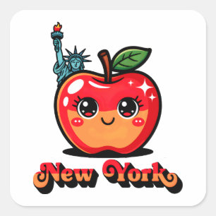 Adesivo Quadrado Nova York Big Apple