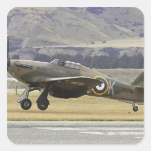 Adesivo Quadrado Nova Zelândia, Otago, Wanaka, Warbirds Over 6