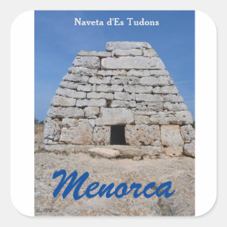 Adesivo Quadrado Noveta d'ES Tudons, Menorca