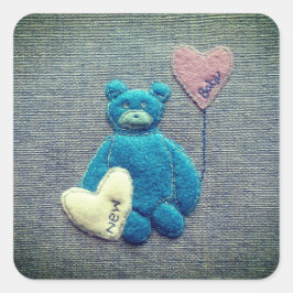 Adesivo Quadrado Novo bebê