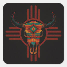Adesivo Quadrado Novo México Vermelho