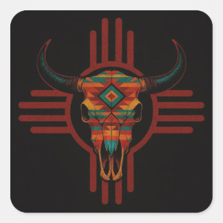 Adesivo Quadrado Novo México Vermelho