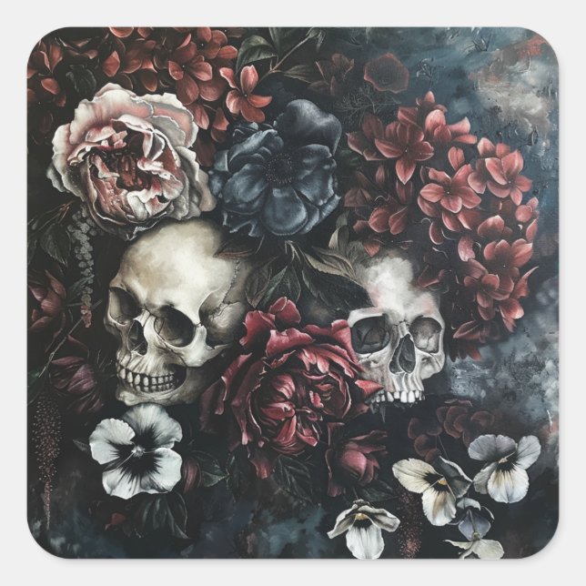 Adesivo Quadrado Núcleo de algodão escuro (Frente)