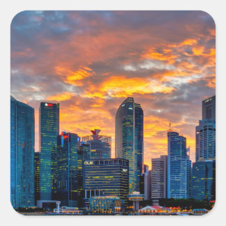 Adesivo Quadrado núcleo do centro