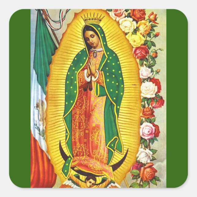 Adesivo Quadrado Nuestra Señora de Guadalupe (Frente)