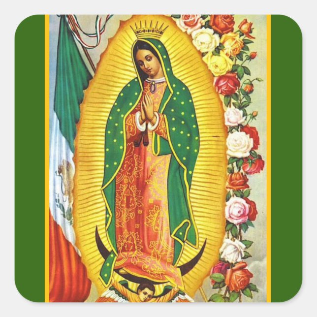 Adesivo Quadrado Nuestra Señora de Guadalupe (Frente)