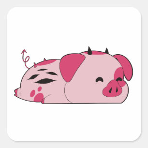 Adesivo Quadrado Nuggets gordos - Hazbin Hotel Sticker