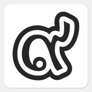 Adesivo Quadrado Número afortunado 9 de Tailândia/nove/9 (Gao/Kao