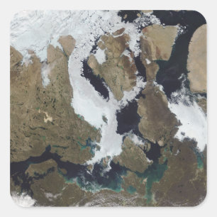 Adesivo Quadrado Nunavut, Canadá