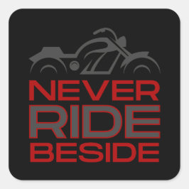 Adesivo Quadrado Nunca Andar Ao Lado