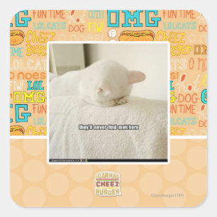 Adesivo Quadrado nunca encontrarão o meh aqui