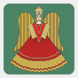 Adesivo Quadrado Nuremberg Christmas Angel