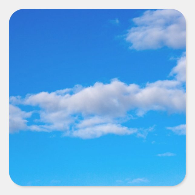 Adesivo Quadrado nuvens de cúmulo sobre a Antártida Ocidental (Frente)