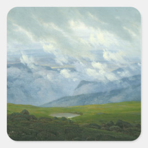 Adesivo Quadrado Nuvens de derivação