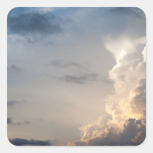 Adesivo Quadrado Nuvens de Tempestade no Céu Nuvem