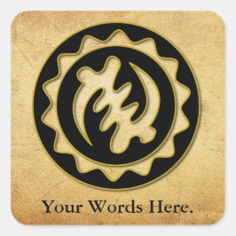 Adesivo Quadrado Nyame Ye Ohene | Deus é símbolo rei