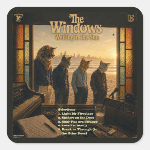 Adesivo Quadrado O Álbum do Windows: uma Paródia