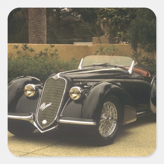 Adesivo Quadrado O Alfa Romeo 8C 2900B é muito raro e muito (Frente)