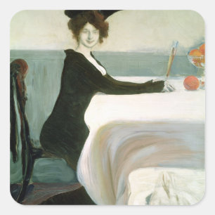 Adesivo Quadrado O almoço