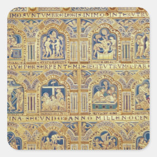 Adesivo Quadrado O altar de Verdun, descrição decorativa