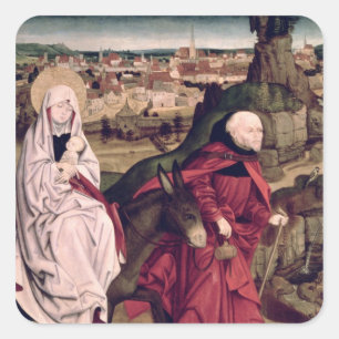 Adesivo Quadrado O altarpiece de Schotten