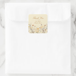 Adesivo Quadrado O Amor da Flor Silvestre Moderna Está em Flor Obri