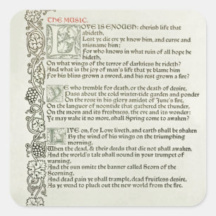 Adesivo Quadrado O amor é bastante, 1897