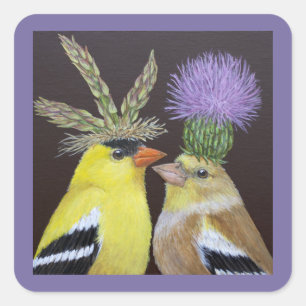 Adesivo Quadrado O amor é Ouro