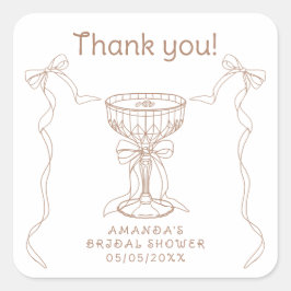 Adesivo Quadrado O amor está a criar a mão.