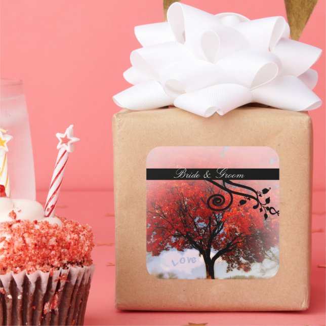 Adesivo Quadrado O amor está no ar... (Festa)