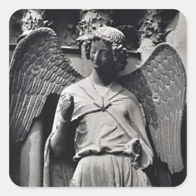 Adesivo Quadrado O Anjo com um Sorriso (Frente)