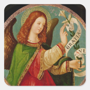 Adesivo Quadrado O anjo do aviso