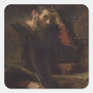 Adesivo Quadrado O apóstolo Paul, c.1657 (óleo em canvas)