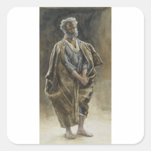 Adesivo Quadrado O Apóstolo São Pedro por James Tissot
