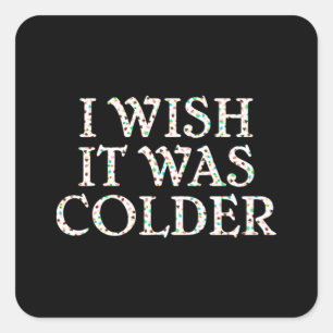 Adesivo Quadrado O aquecimento global é uma câmera socialista