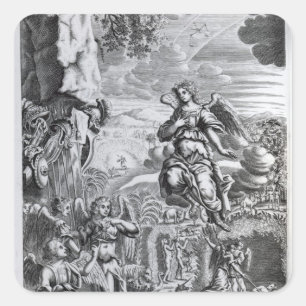 Adesivo Quadrado O arcanjo Uriel informa Gabriel