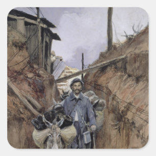 Adesivo Quadrado O asno, Somme, 1916