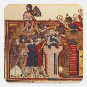 Adesivo Quadrado O assalto do cruzado em Jerusalem