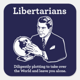 Adesivo Quadrado O Autocolante Libertário
