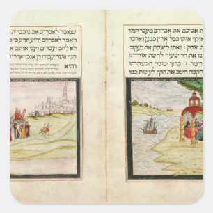 Adesivo Quadrado O banimento de Hagar e de Ishmael