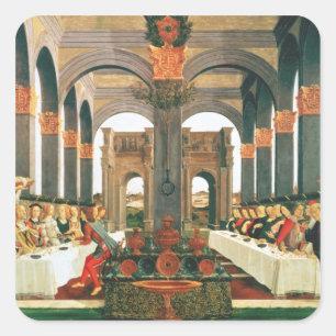 Adesivo Quadrado O Banquete de Casamento