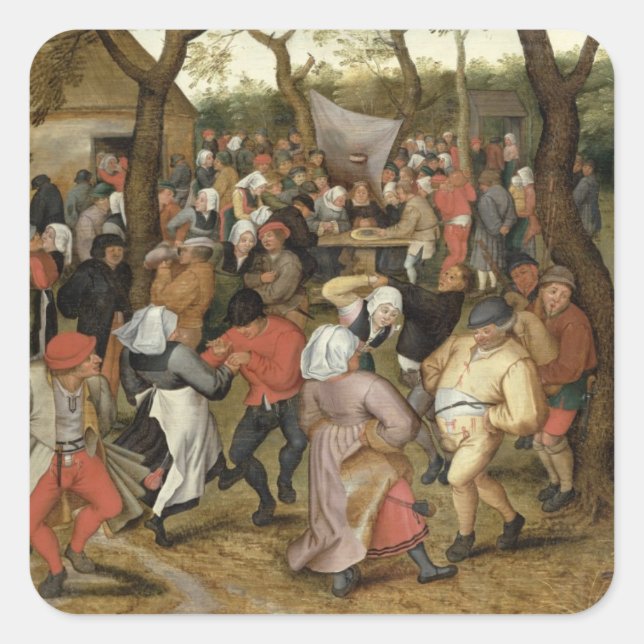 Adesivo Quadrado O Banquete de Casamento (Frente)