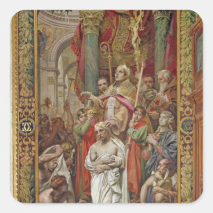 Adesivo Quadrado O baptismo de Clovis mim