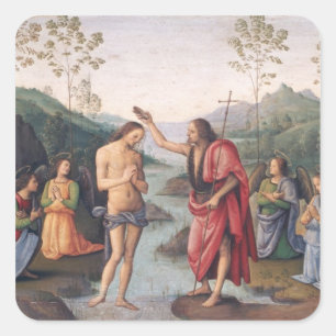 Adesivo Quadrado O baptismo do cristo