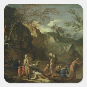 Adesivo Quadrado O baptismo do cristo