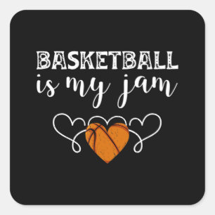 Adesivo Quadrado O Basquete É O Meu Presente De Basquete Engraçad