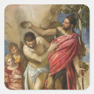 Adesivo Quadrado O batismo do Cristo