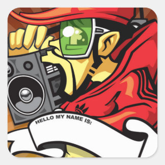 Adesivo Quadrado O Beastie Boy